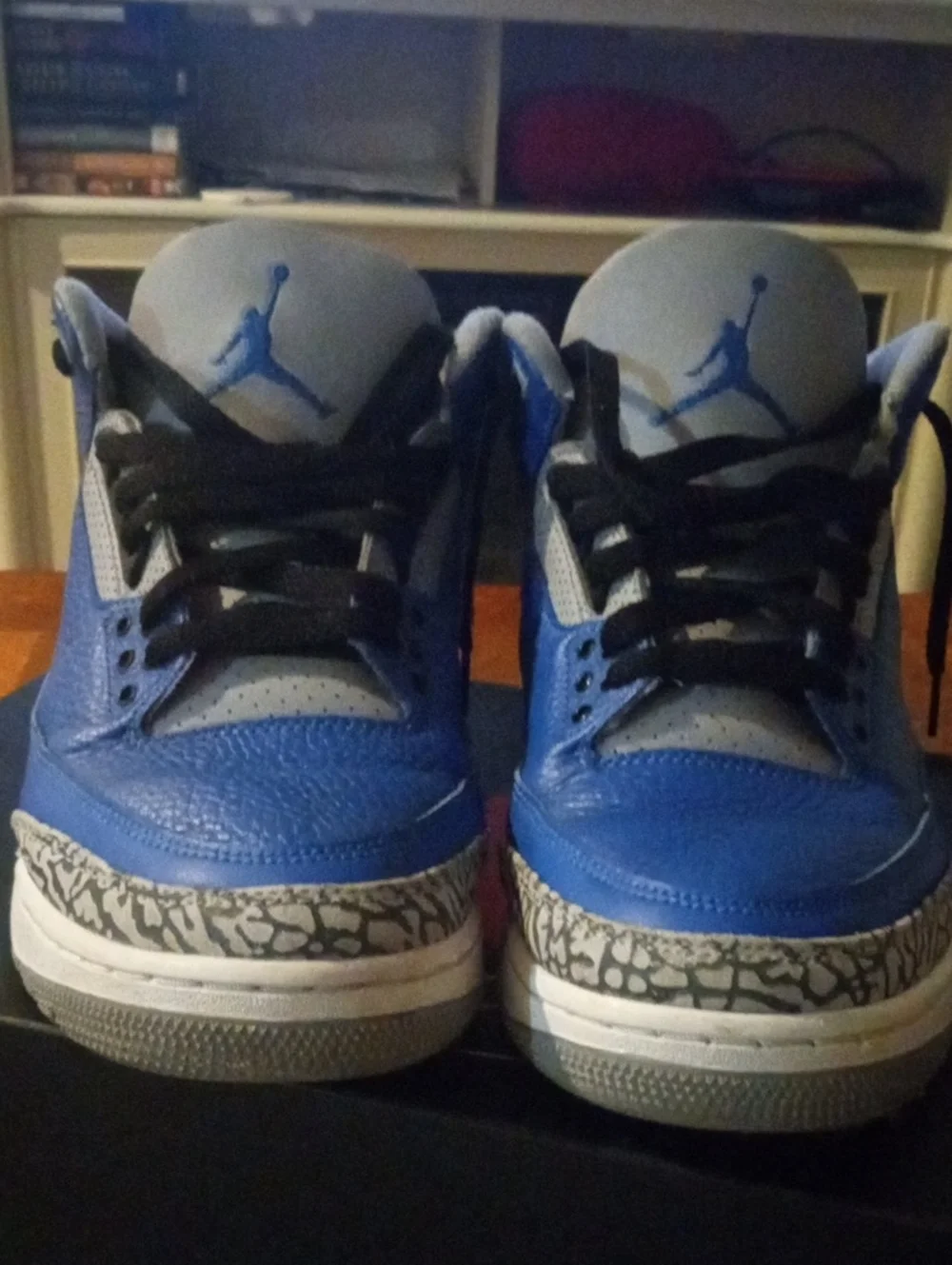 Nike Jordan Mens' Blue and Blue & Grey Retro Basketball Shoes